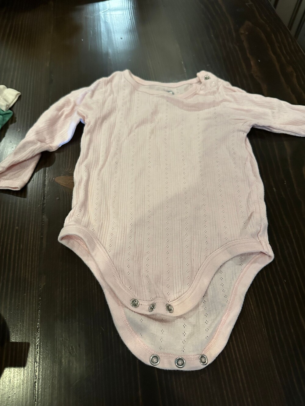 Garanimals Long Sleeve Bodysuit 12M Light Pink Baby Clothes